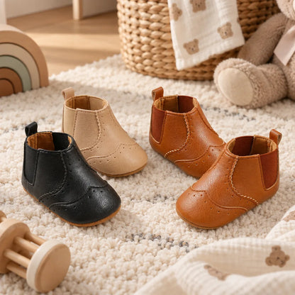 Chausson bebe cuir