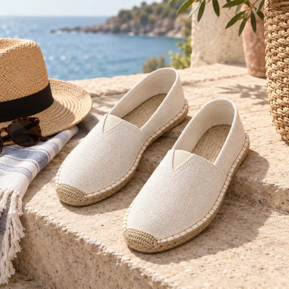 Espadrille toile homme beige