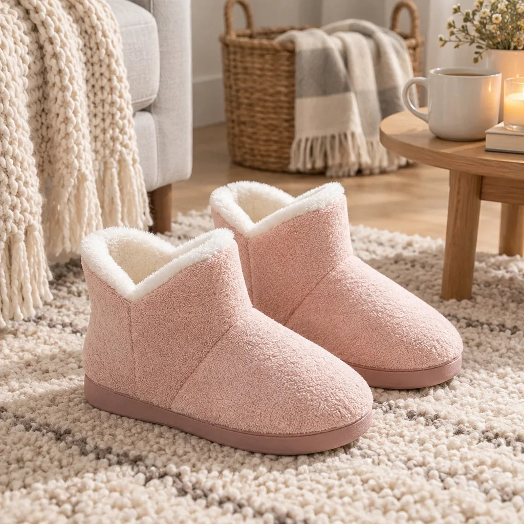 Chausson botte fourré femme