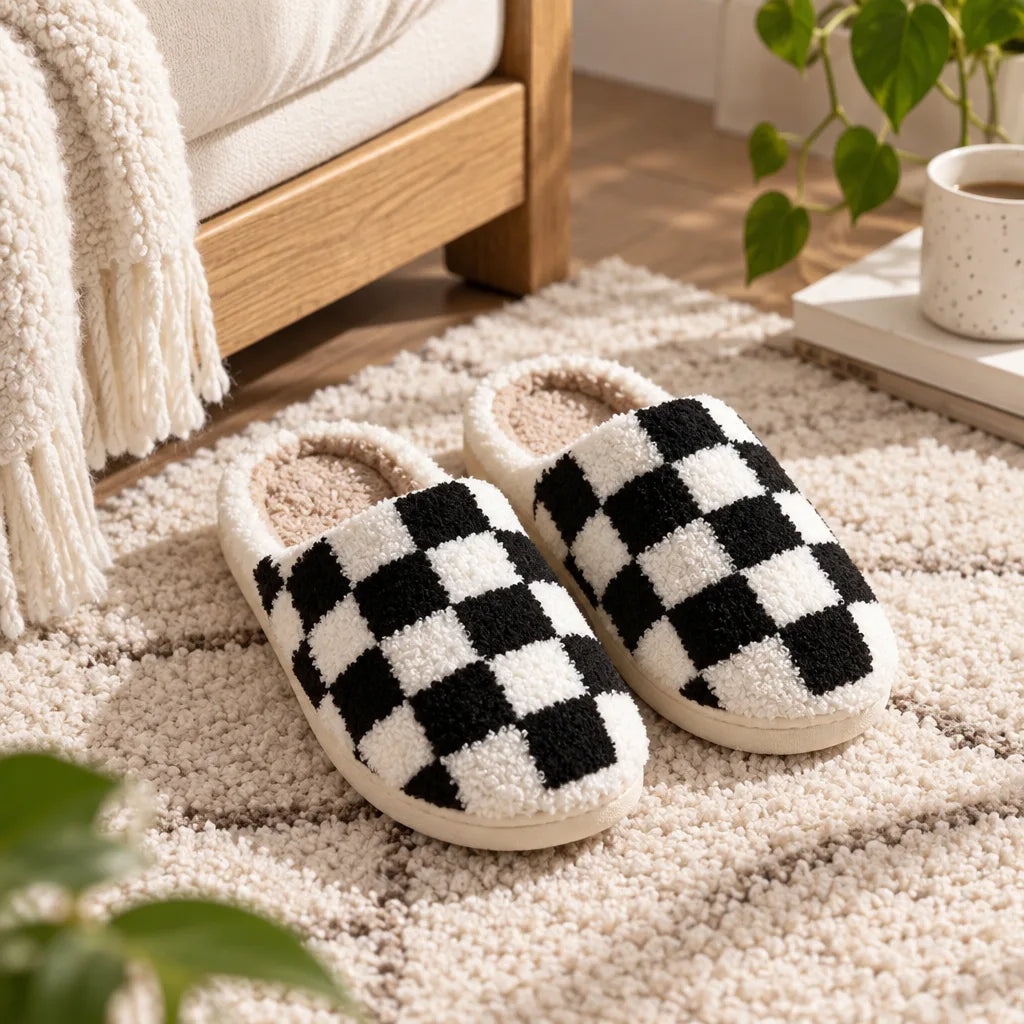 Chausson motif echiquier
