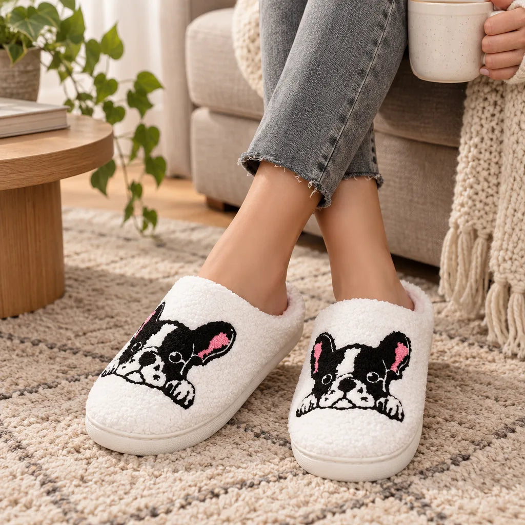 Chausson bouledogue femme