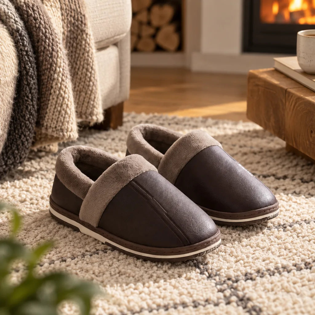 Chausson homme intérieur automne