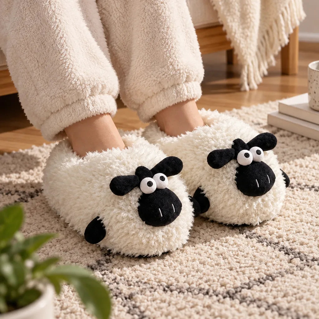 Chausson mouton femme