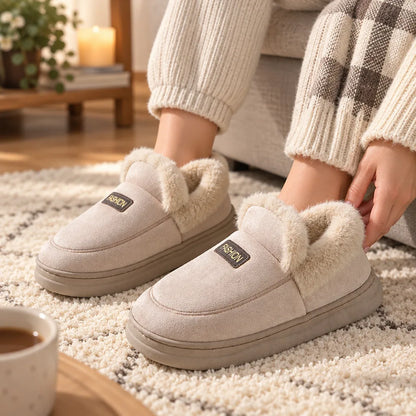 Chausson botte fourré femme
