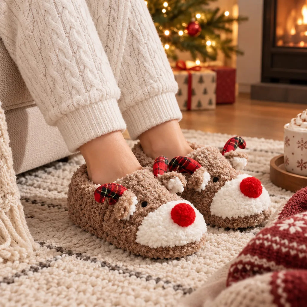 Chausson renne de noel