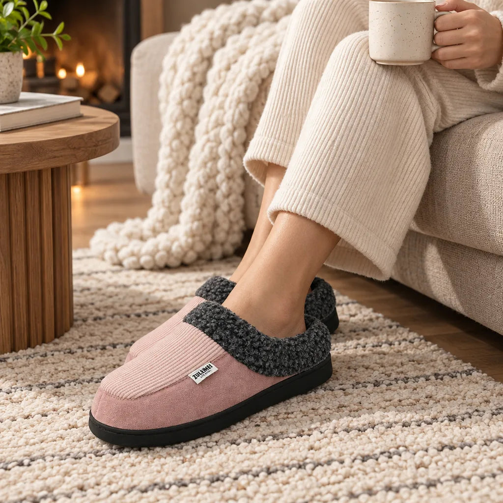 Chausson hiver doublé femme
