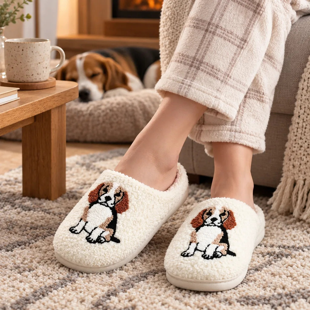 Chausson femme chien beagle