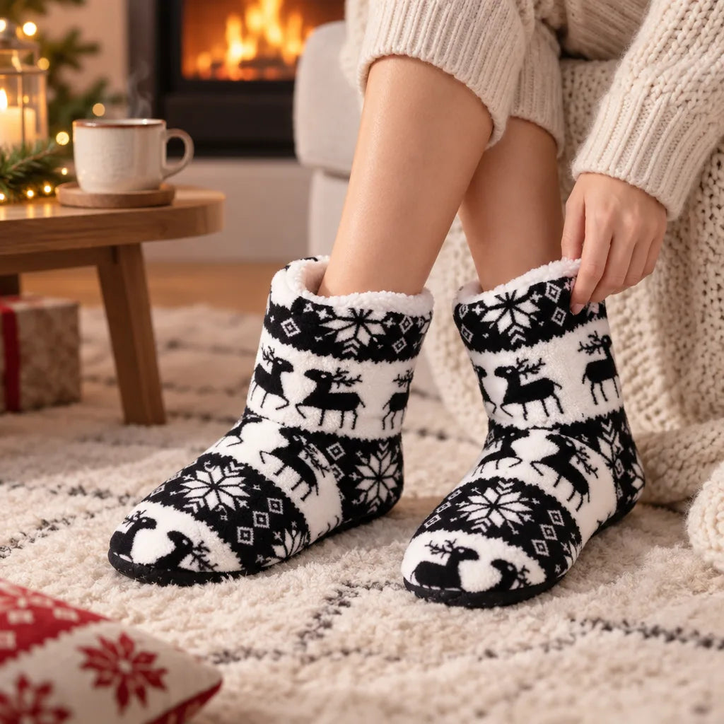 Chausson botte femme hiver