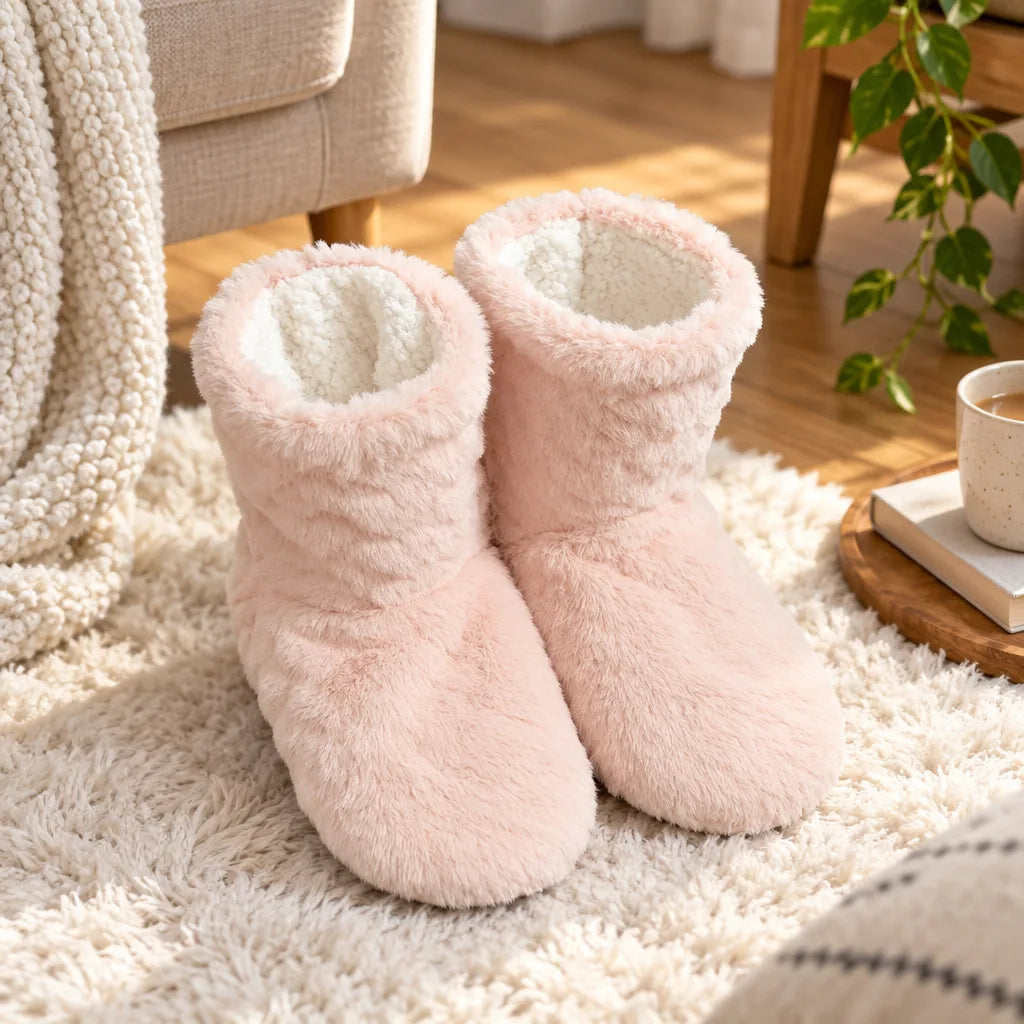 Chausson botte fourré femme