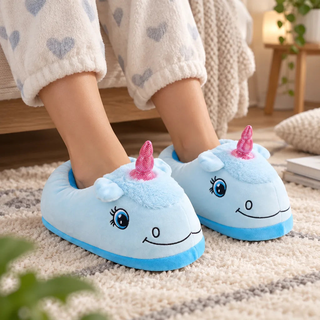 Chausson licorne femme coton