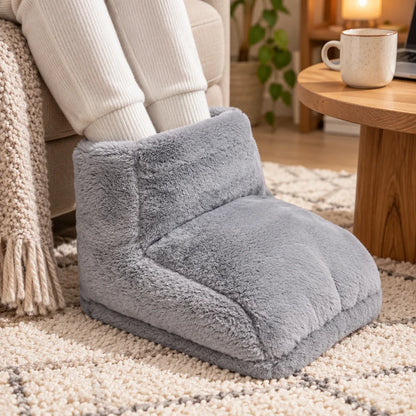 Chausson chauffant usb gris