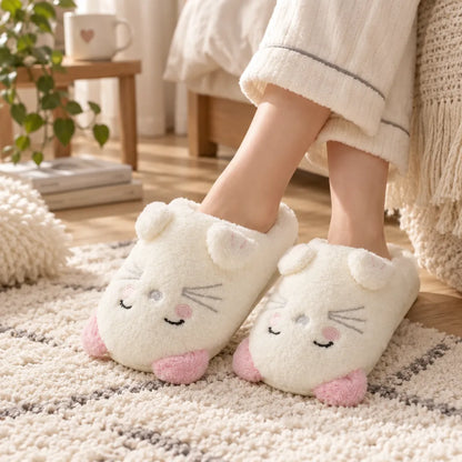 Chausson chaton femme