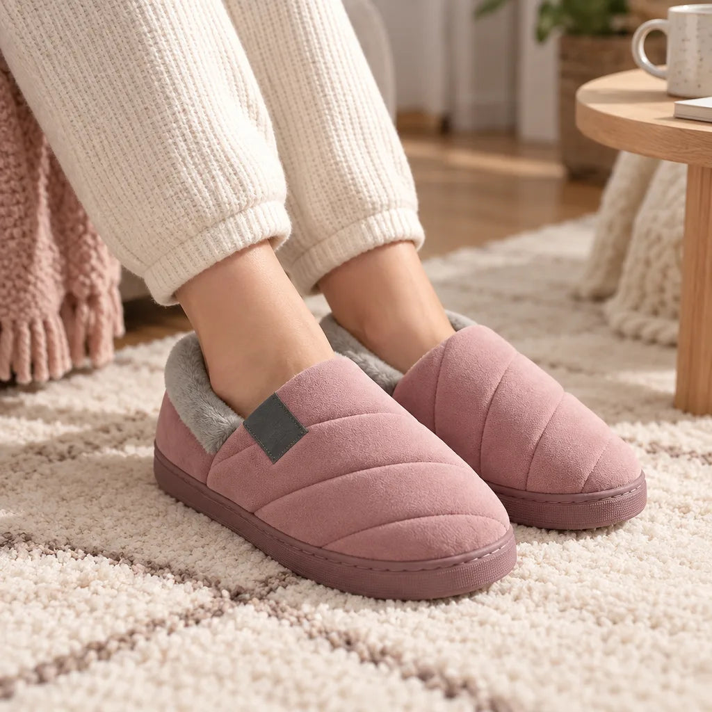 Chausson femme chaud antiderapant