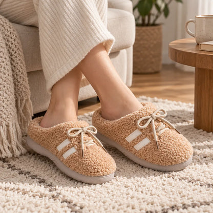 Chausson femme antidérapant chaud