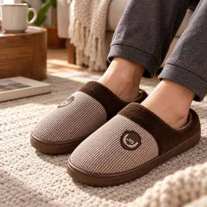 Chausson homme chaud fourrure