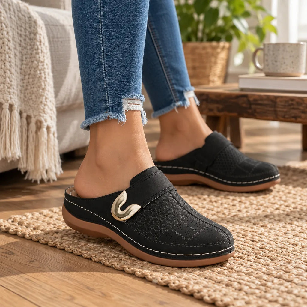 Chausson mule femme talon