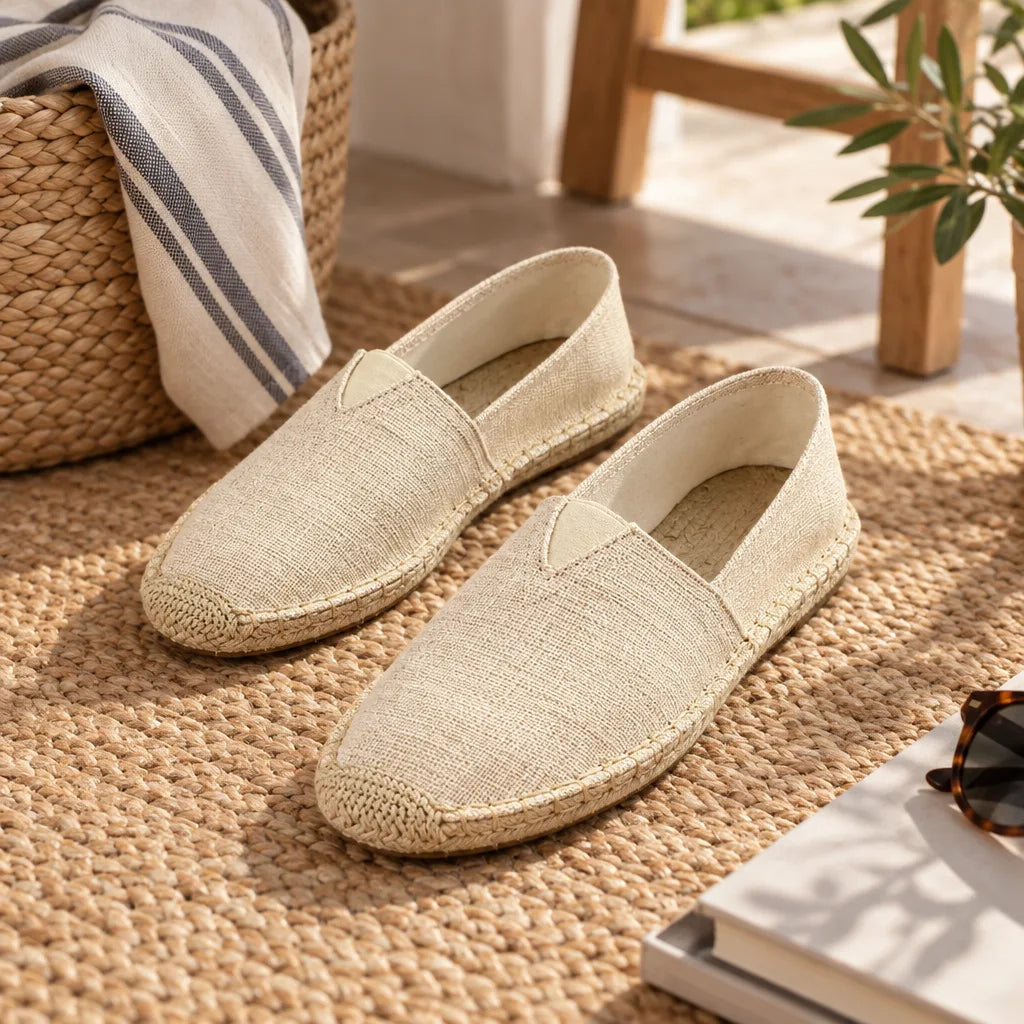 Chausson espadrille toile homme