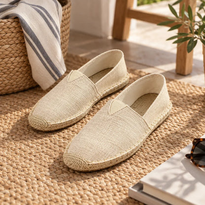 Chausson espadrille toile homme
