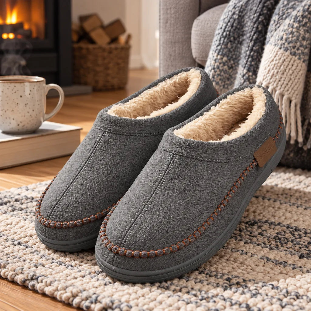 Chausson homme hiver fourré