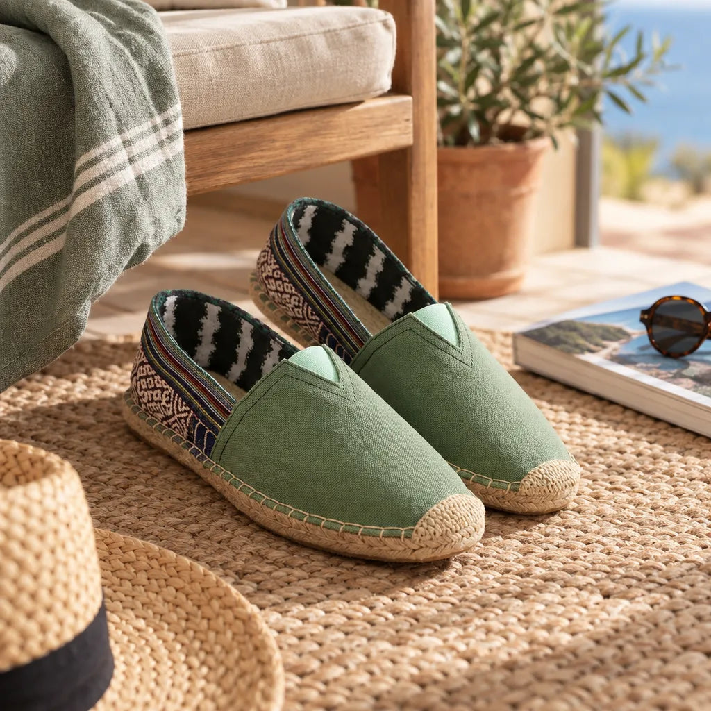 Chausson espadrille homme toile