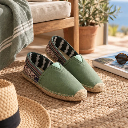 Chausson espadrille homme toile