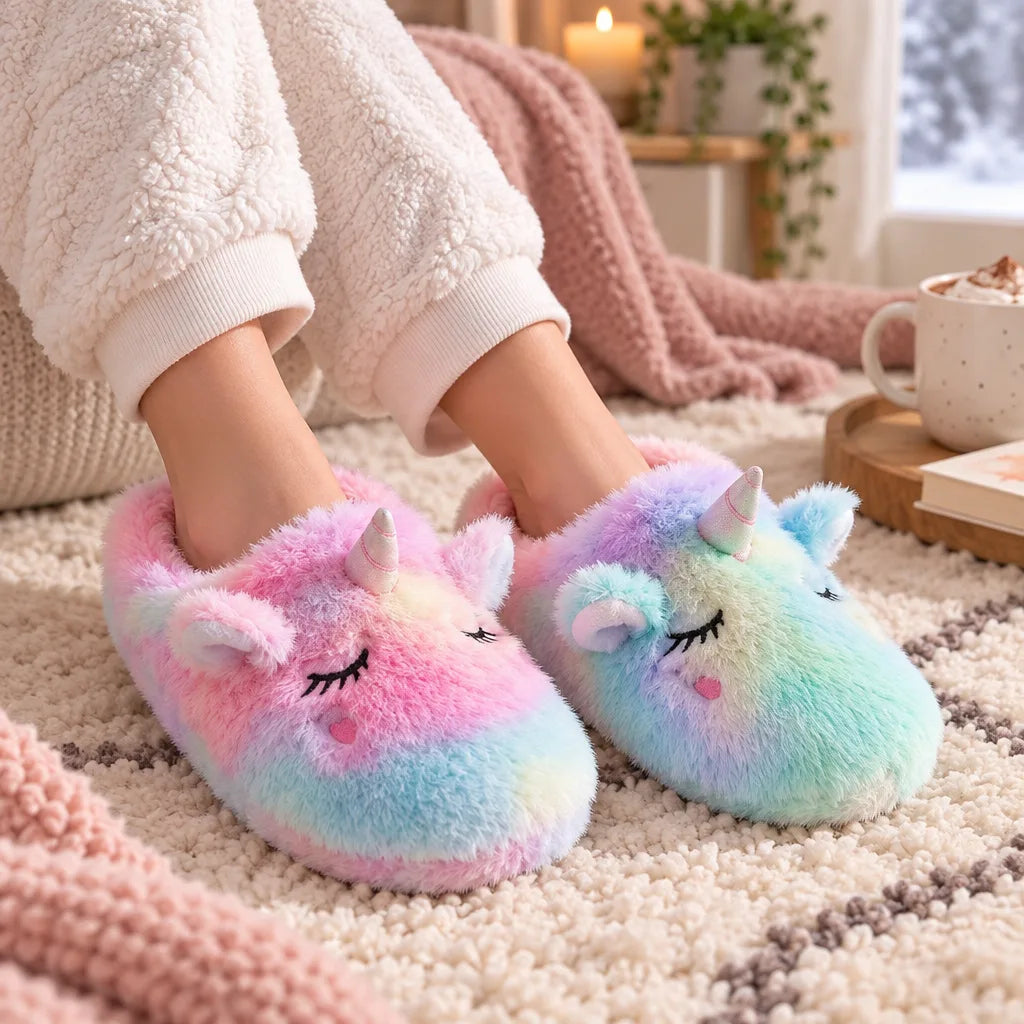 Chausson licorne femme hiver