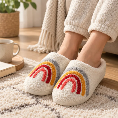 Chaussons femme arc en