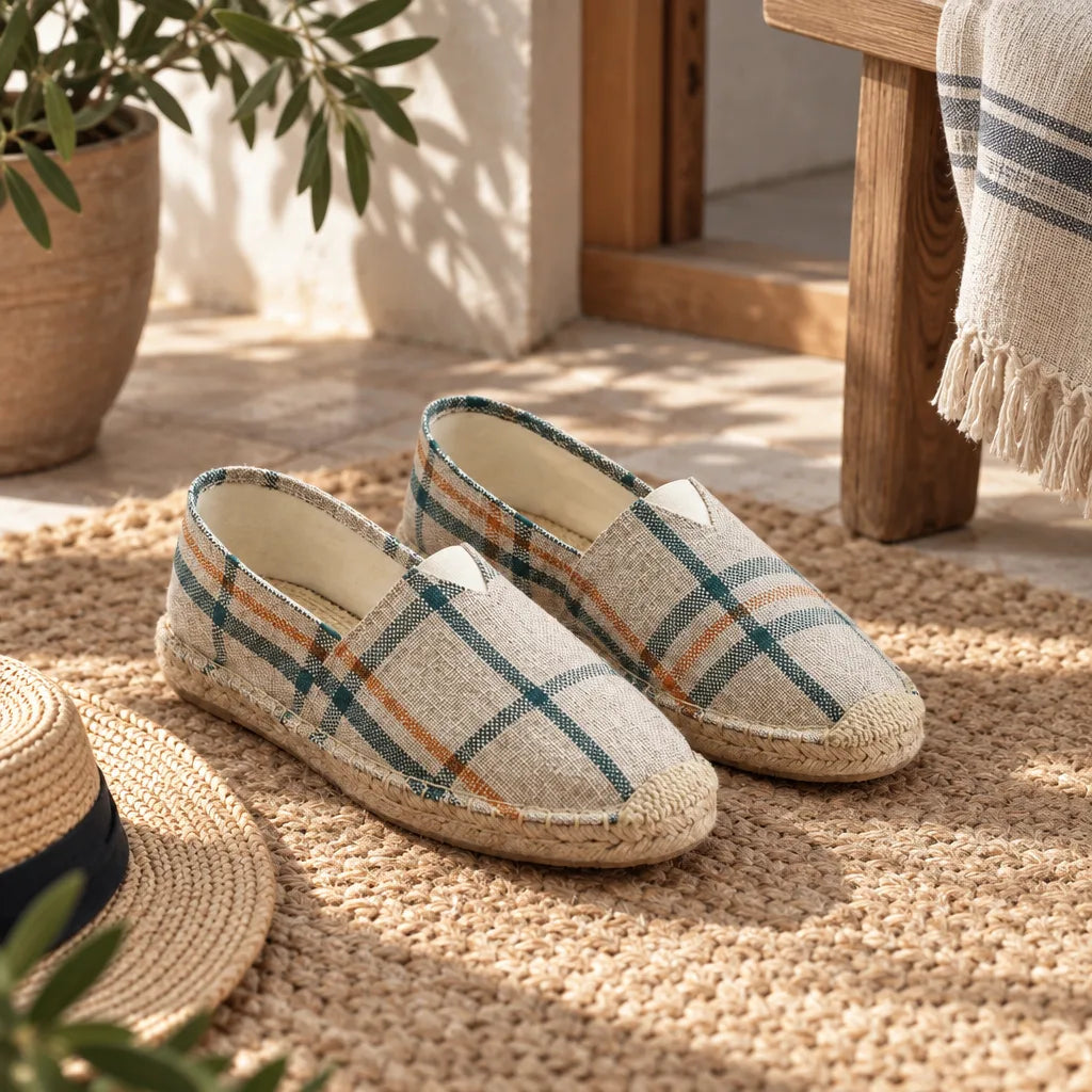 Chausson espadrille homme toile