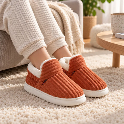 Chausson botte femme fourré