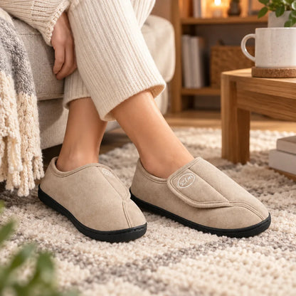 Chausson femme hiver fourré