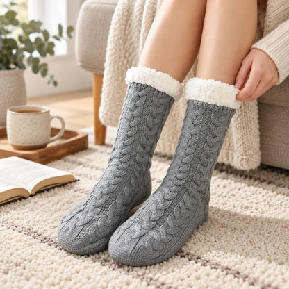 Chausson chaussette antidérapant femme