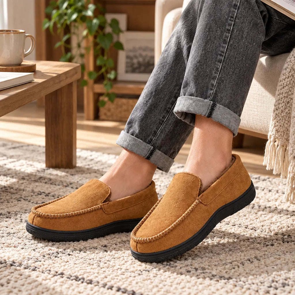 Mocassins d intérieur homme