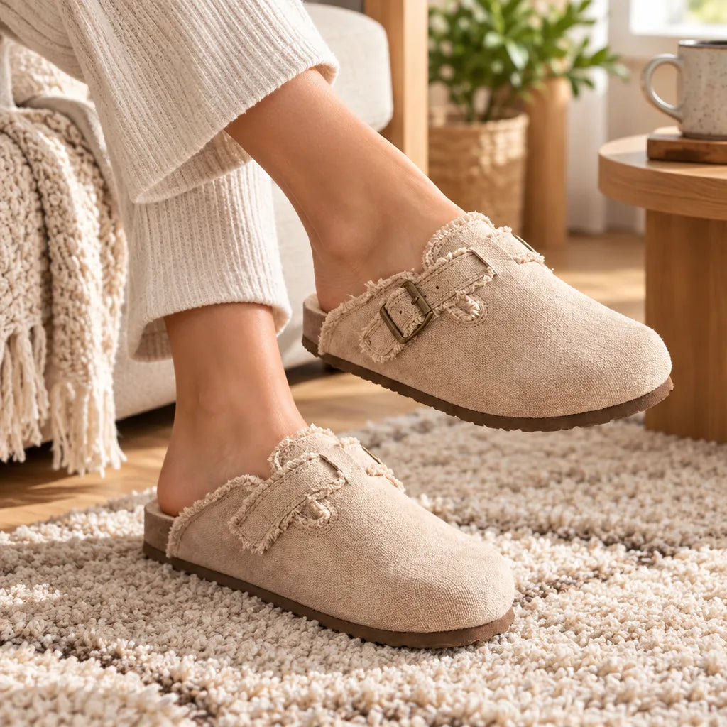 Chaussons sabot femme