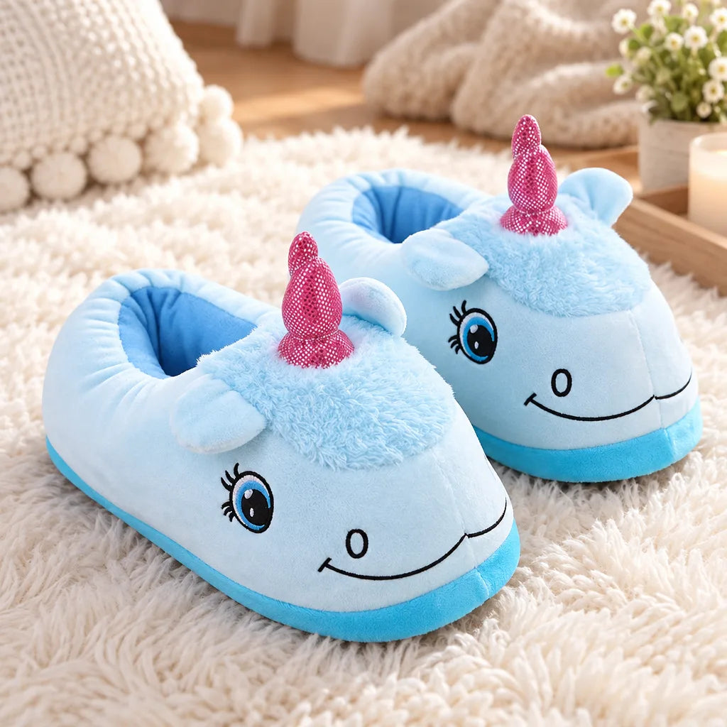 Chausson licorne femme coton