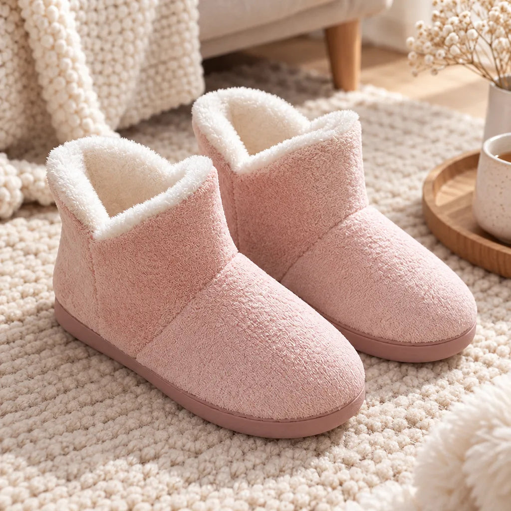 Chausson botte fourré femme