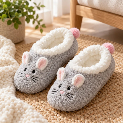 Chausson femme motif animal