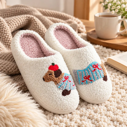 Chausson animal femme confortable