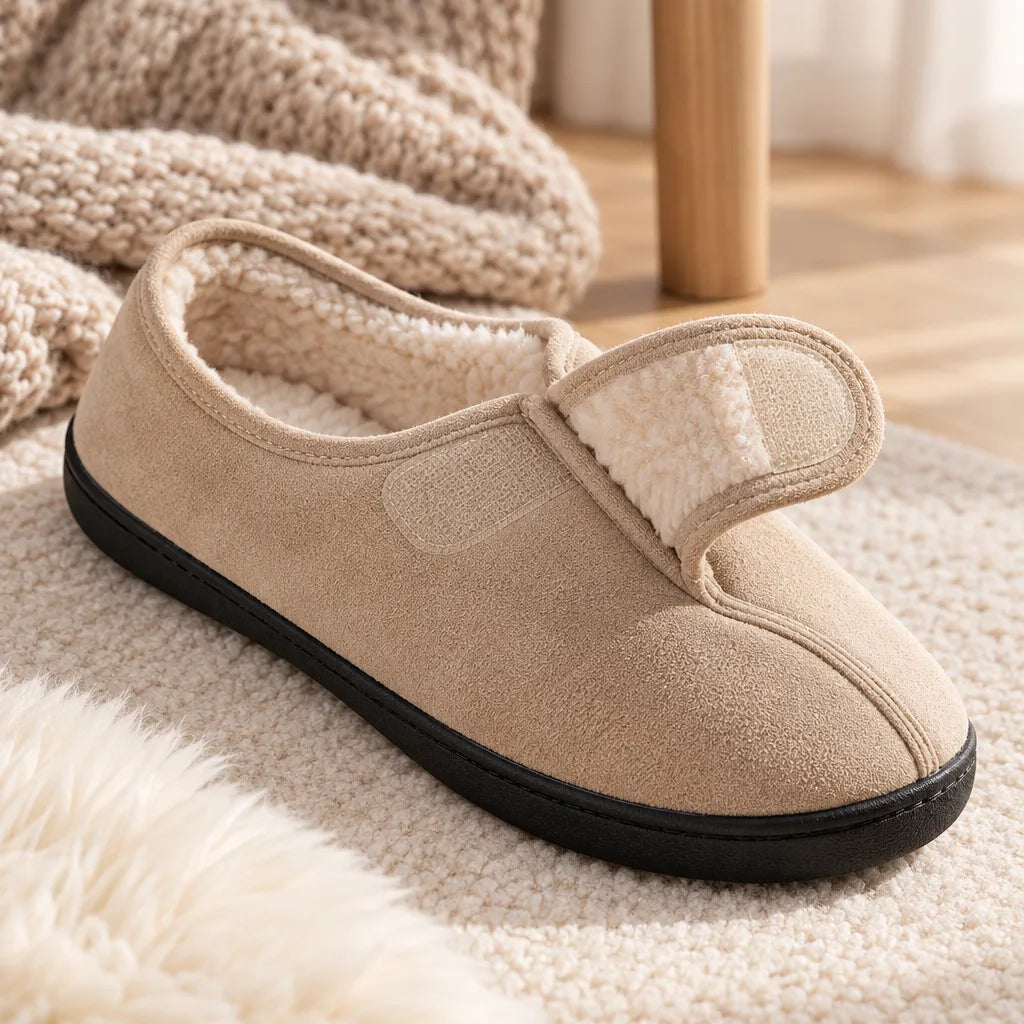 Chausson femme hiver fourré