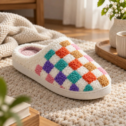 Chausson pantoufle coton semelle
