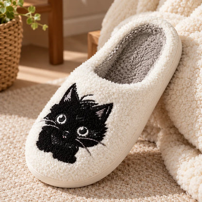 Chausson chat femme