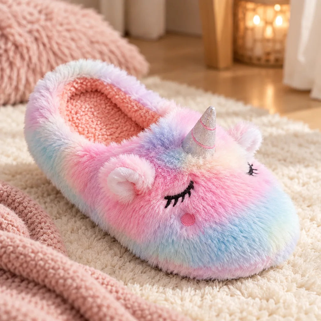 Chausson licorne femme hiver