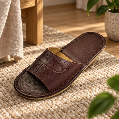 Chausson sandale homme cuir