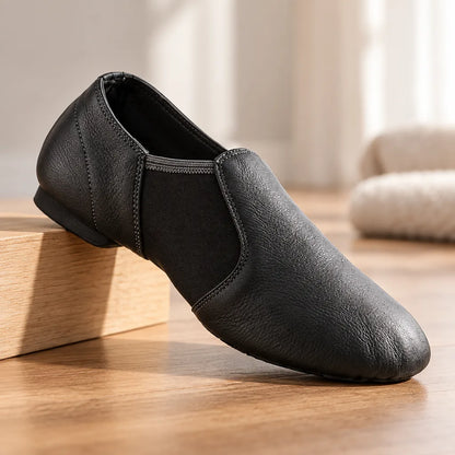 Chaussons cuir gym danse