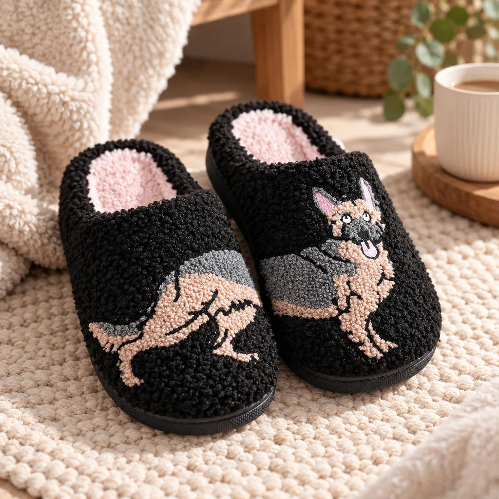 Chausson berger allemand peluche
