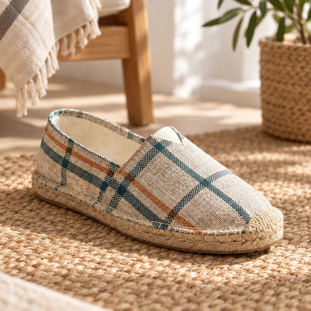 Chausson espadrille homme toile