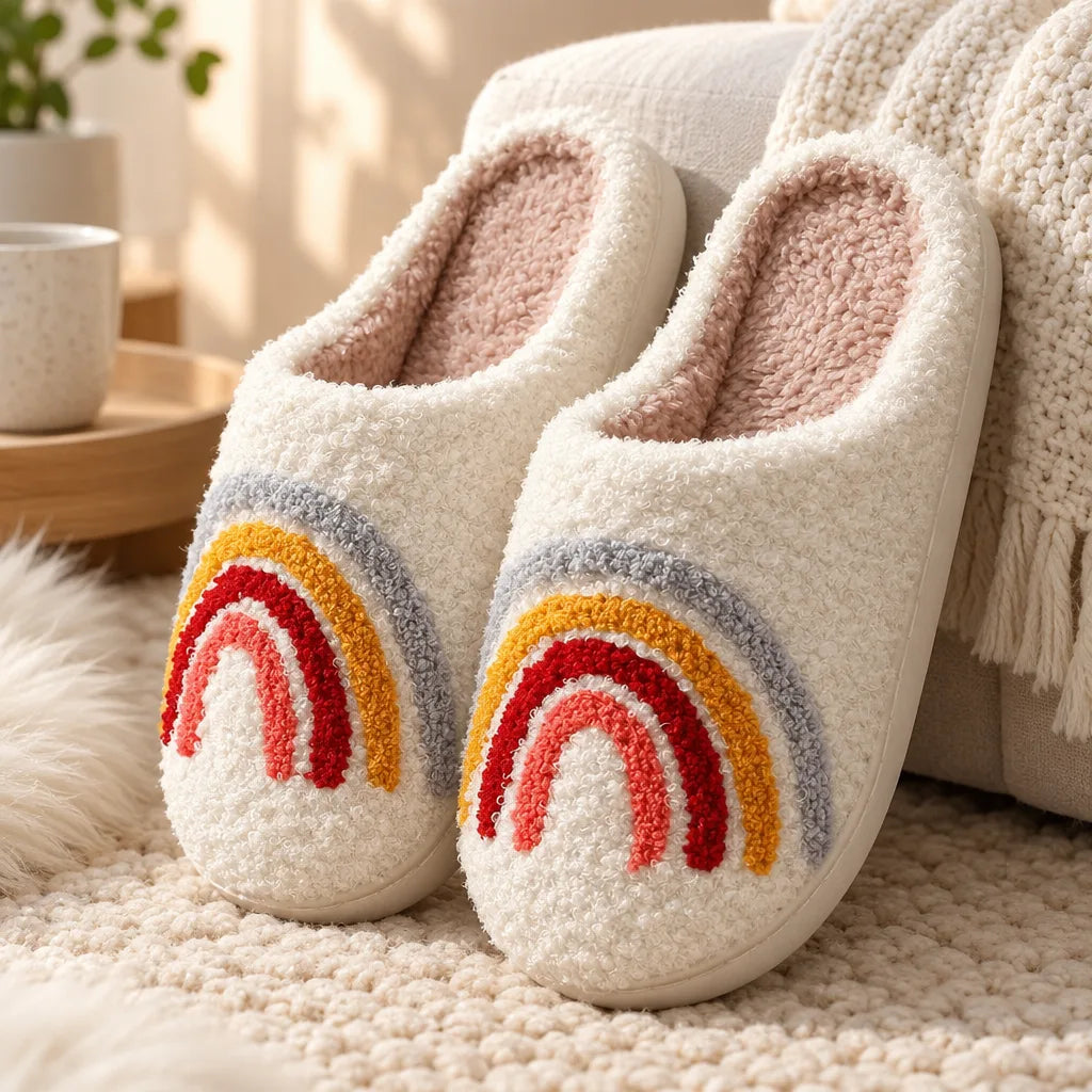Chaussons femme arc en