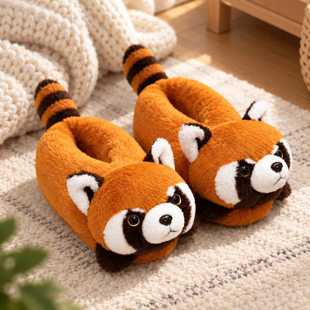 Chausson panda roux renard