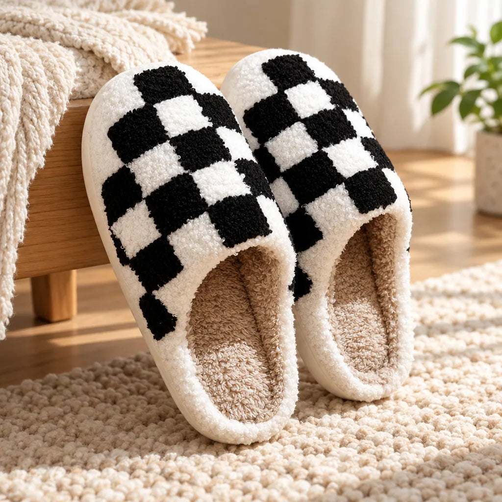 Chausson motif echiquier