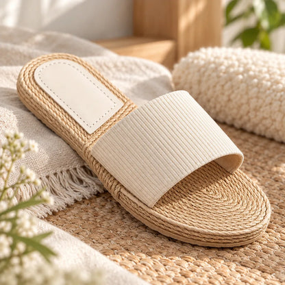 Chausson femme été beige