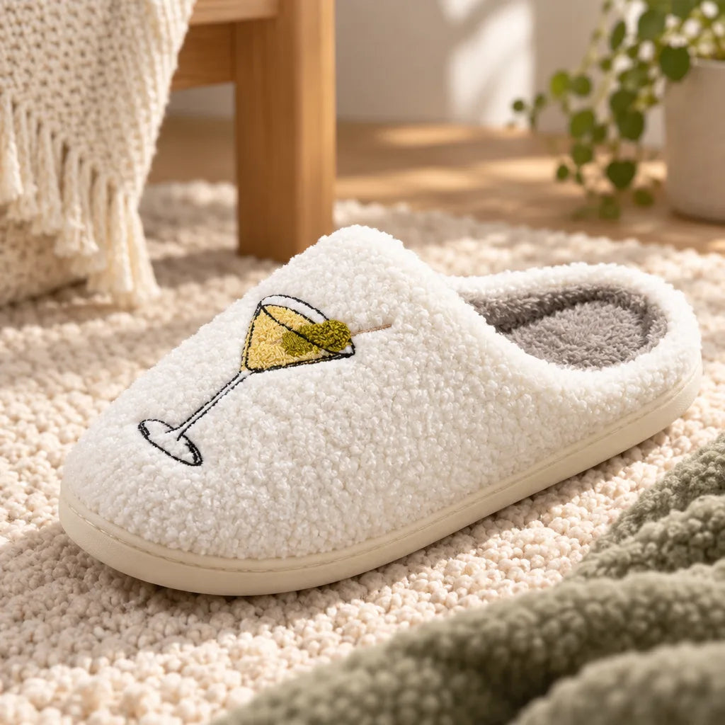 Chausson femme peluche antidérapant